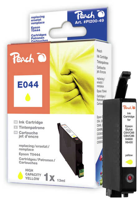 PEACH Epson Stylus E044, C64/C84, yellow, T0444